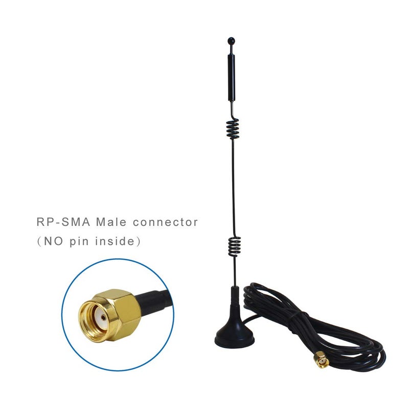 eifagur Dual Band Long Range WiFi Antenna (2-Pack), Eifagur 9dbi 2.4GHZ 5GHZ 5.8GHZ RP-SMA Connector with Magnetic Base for IP Camera WiFi Router Computer Network Devices Wireless Range Extender - Image 5